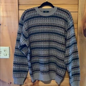 Vintage Grandpa Sweater 100% Lambswool